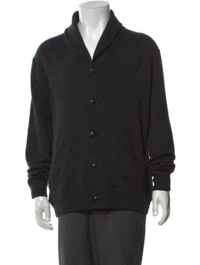 Pre-owned Polo Ralph Lauren Collar Long Sleeve Cardigan In Black