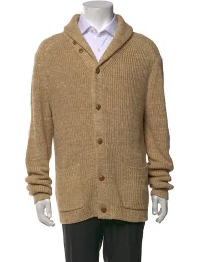 Pre-owned Polo Ralph Lauren Collar Long Sleeve Cardigan In Neutrals