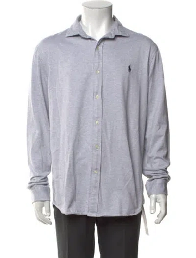 Pre-owned Polo Ralph Lauren Collar Long Sleeve Sweatshirt In Multicolor