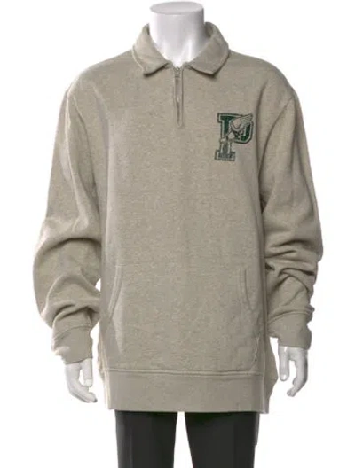 Pre-owned Polo Ralph Lauren Collar Long Sleeve Sweatshirt In Neutrals