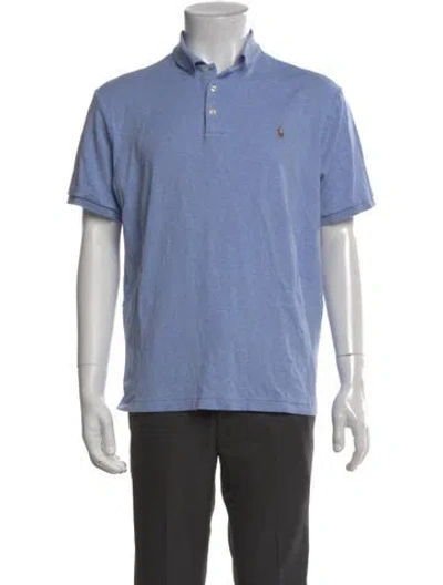 Pre-owned Polo Ralph Lauren Collar Short Sleeve Polo Shirt In Blue