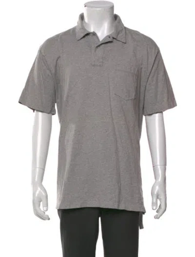 Pre-owned Polo Ralph Lauren Collar Short Sleeve Polo Shirt In Gray