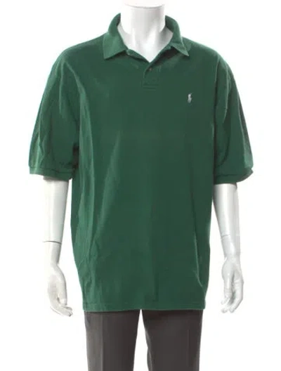 Pre-owned Polo Ralph Lauren Collar Short Sleeve Polo Shirt In Green