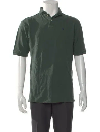 Pre-owned Polo Ralph Lauren Collar Short Sleeve Polo Shirt In Green