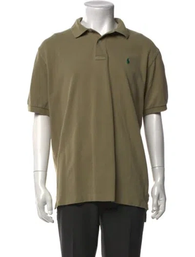 Pre-owned Polo Ralph Lauren Collar Short Sleeve Polo Shirt In Green