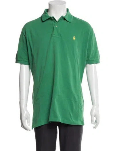 Pre-owned Polo Ralph Lauren Collar Short Sleeve Polo Shirt In Green
