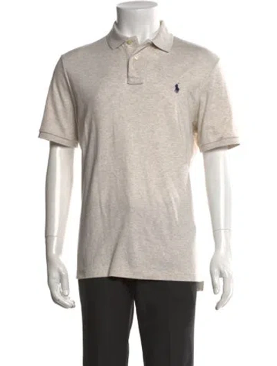 Pre-owned Polo Ralph Lauren Collar Short Sleeve Polo Shirt In Neutral