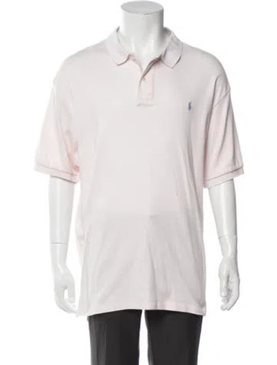 Pre-owned Polo Ralph Lauren Collar Short Sleeve Polo Shirt In Pink