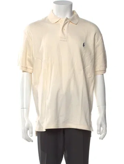Pre-owned Polo Ralph Lauren Collar Short Sleeve Polo Sweater In Neutral