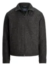 Polo Ralph Lauren Collar-zip Jacket In Black