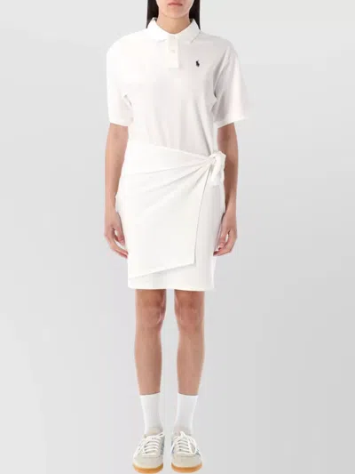 POLO RALPH LAUREN COLLARED MINI DRESS WRAP SKIRT