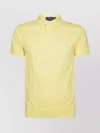 Polo Ralph Lauren Collared Shirt With Short Sleeves In Resort Gold