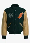 Polo Ralph Lauren College Bomber Jacket In Green