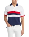 Polo Ralph Lauren Color Block Short Sleeve Polo Shirt In Navy Multi