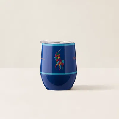 Polo Ralph Lauren Color-blocked Big Pony Small Tumbler In Blue