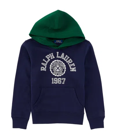 Polo Ralph Lauren Color Matching Hoodie In Black