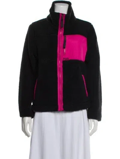 Pre-owned Polo Ralph Lauren Colorblock Pattern Jacket In Black