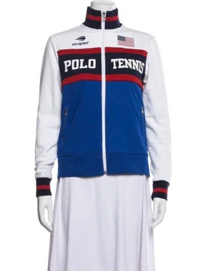 Pre-owned Polo Ralph Lauren Colorblock Pattern Jacket In Blue