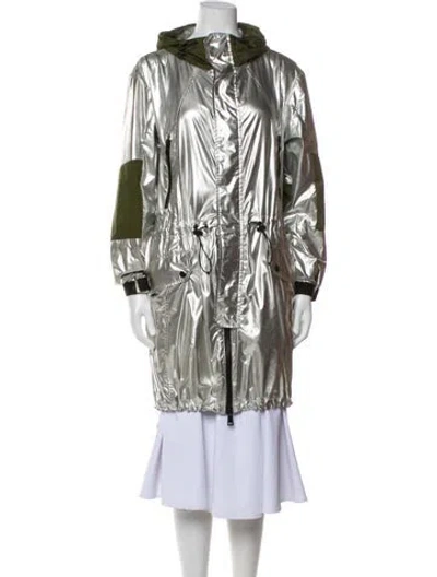 Pre-owned Polo Ralph Lauren Colorblock Pattern Trench Coat In Multi