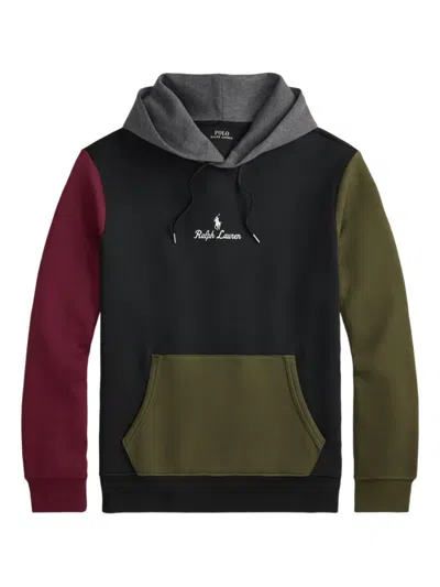 Polo Ralph Lauren Colour-block Hoodie In Black