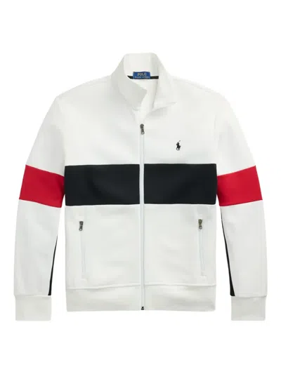 POLO RALPH LAUREN COLOUR-BLOCK ZIP-UP TRACK JACKET