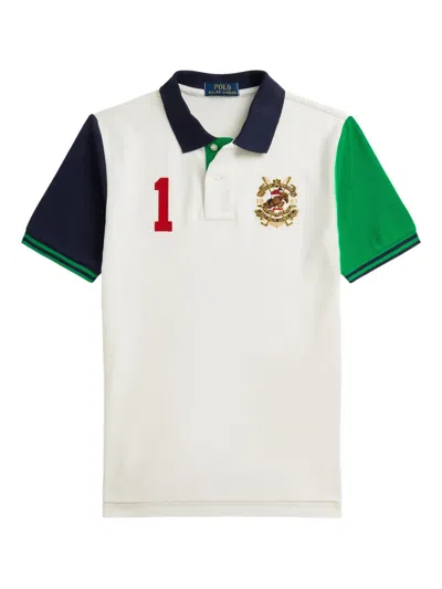 Polo Ralph Lauren Poloshirt In Colour-block-optik In White