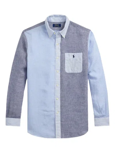 Polo Ralph Lauren Colour-blocked Button-up Shirt In Multi