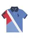 Polo Ralph Lauren Colour-blocked Polo Shirt In Blue
