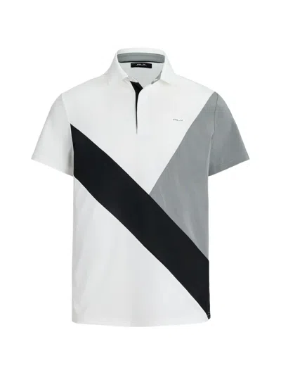 Polo Ralph Lauren Colour-blocked Polo Shirt In White