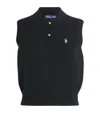 Polo Ralph Lauren Cotton Cropped Sleeveless Polo Sweater