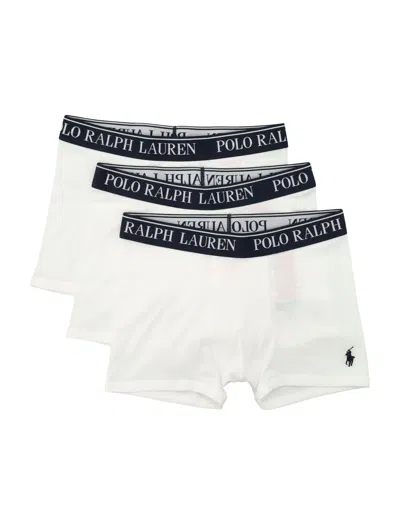 Polo Ralph Lauren Comfort Fit Boxer Set For Boys - Three-piece Collection In Bianco
