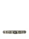 Polo Ralph Lauren Concho Suede Belt In Metallic