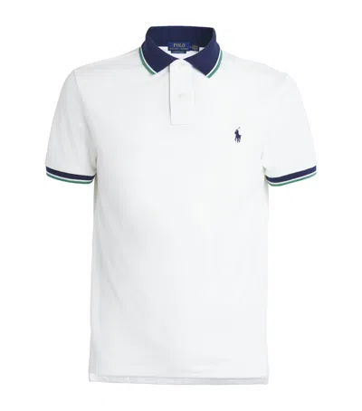 Polo Ralph Lauren Contrast Collar Polo Shirt In White