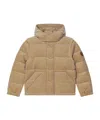 Polo Ralph Lauren Convertible Corduroy Down Jacket In Neutral
