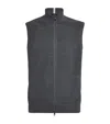 Polo Ralph Lauren Coolmax Zip-up Sweater Vest In Gray