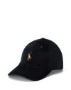 Polo Ralph Lauren Corduroy Baseball Cap In Black