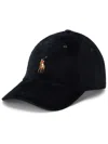 Polo Ralph Lauren Corduroy Baseball Cap In Black