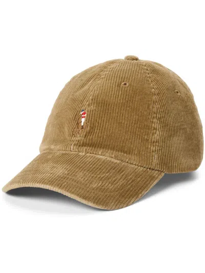 Polo Ralph Lauren Corduroy Baseball Cap In Neutrals