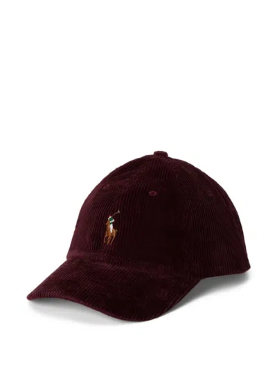 Polo Ralph Lauren Corduroy Baseball Cap In Brown