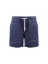 Polo Ralph Lauren Corduroy Bermuda Shorts With Logo Embroidery In Blue