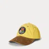 Polo Ralph Lauren Mens Corduroy-bill Adjustable Cotton Cap Canary Yellow In Canary Yellow