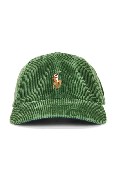 Polo Ralph Lauren Corduroy Classic Sport Cap In Green