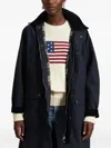 Polo Ralph Lauren Corduroy-collar Coat In Blue
