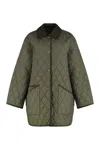 Polo Ralph Lauren Corduroy-collar Quilted Jacket In Green