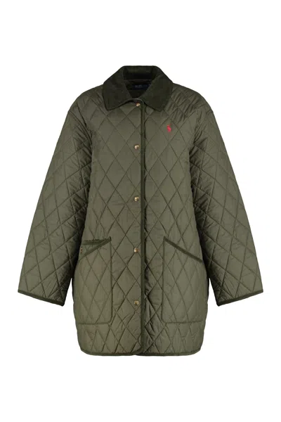 POLO RALPH LAUREN POLO RALPH LAUREN CORDUROY-COLLAR QUILTED JACKET