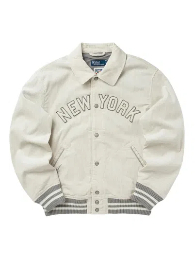 Polo Ralph Lauren Corduroy Embroidered Jacket In White