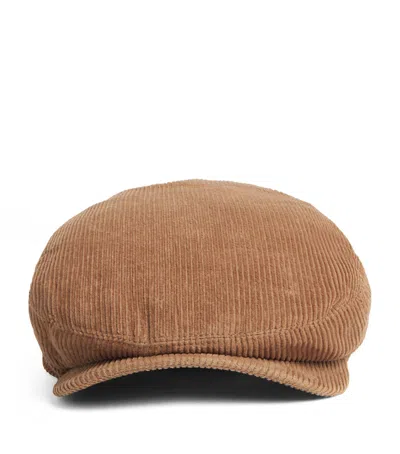 Polo Ralph Lauren Corduroy Flat Cap In Brown