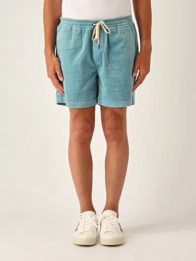 Polo Ralph Lauren Corduroy In Prepster Polo Classic Fit Shorts In Blue