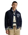 Polo Ralph Lauren Corduroy Letter Jacket In Blue