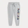 Polo Ralph Lauren Toddler And Little Boys Corduroy-logo Fleece Jogger Pant In Andover Heather